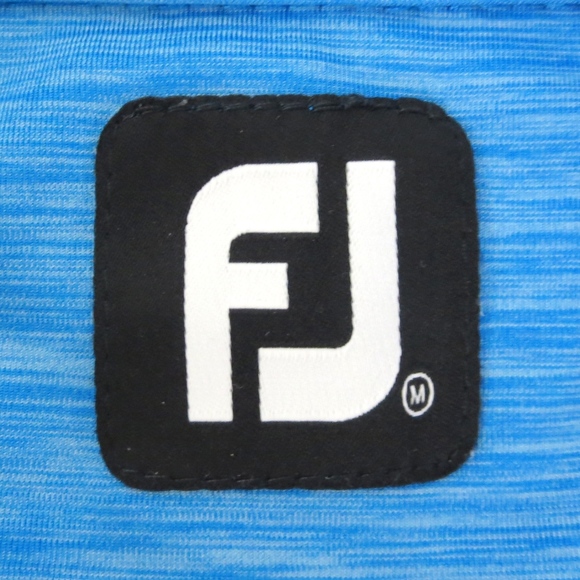 FootJoy Medium Golf Polo Shirt Heathered Blue - Picture 5 of 6